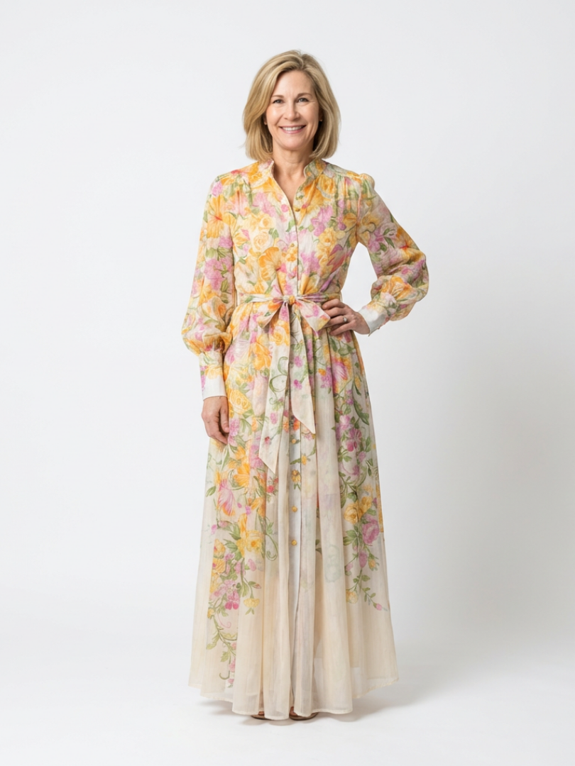 Clarissa™ | Luchtige maxi-jurk met bloemenprint