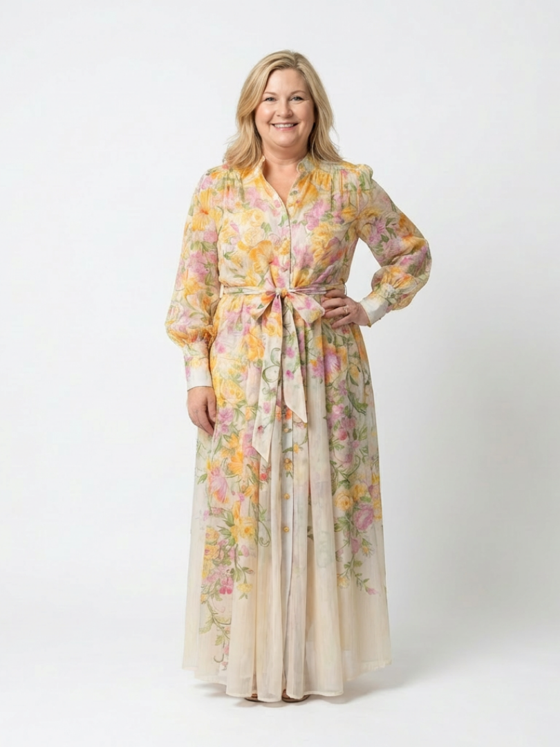 Clarissa™ | Luchtige maxi-jurk met bloemenprint