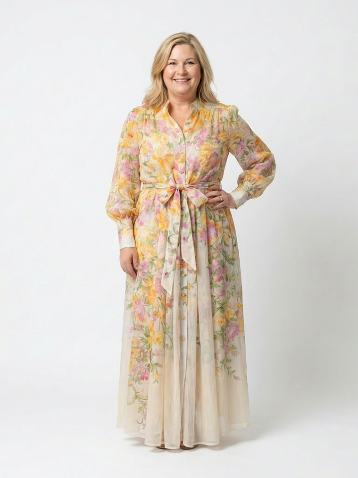 Clarissa™ | Luchtige maxi-jurk met bloemenprint