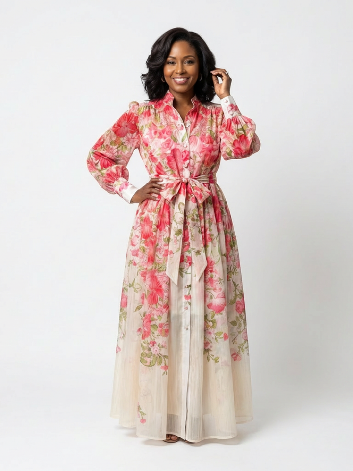 Clarissa™ | Luchtige maxi-jurk met bloemenprint