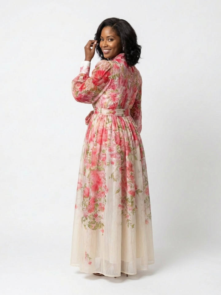 Clarissa™ | Luchtige maxi-jurk met bloemenprint