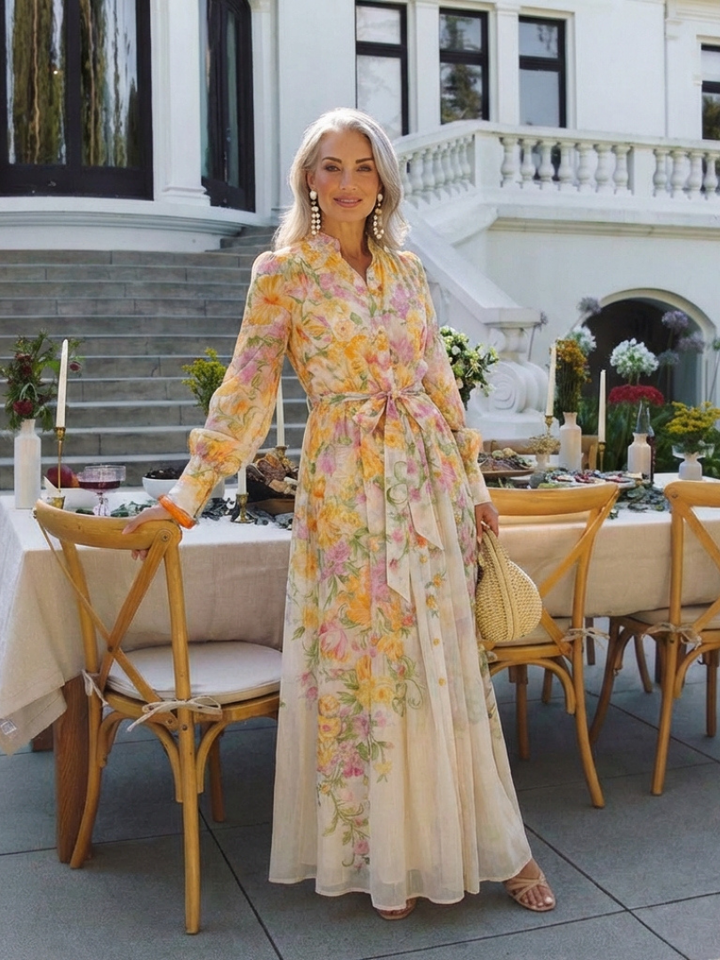 Clarissa™ | Luchtige maxi-jurk met bloemenprint