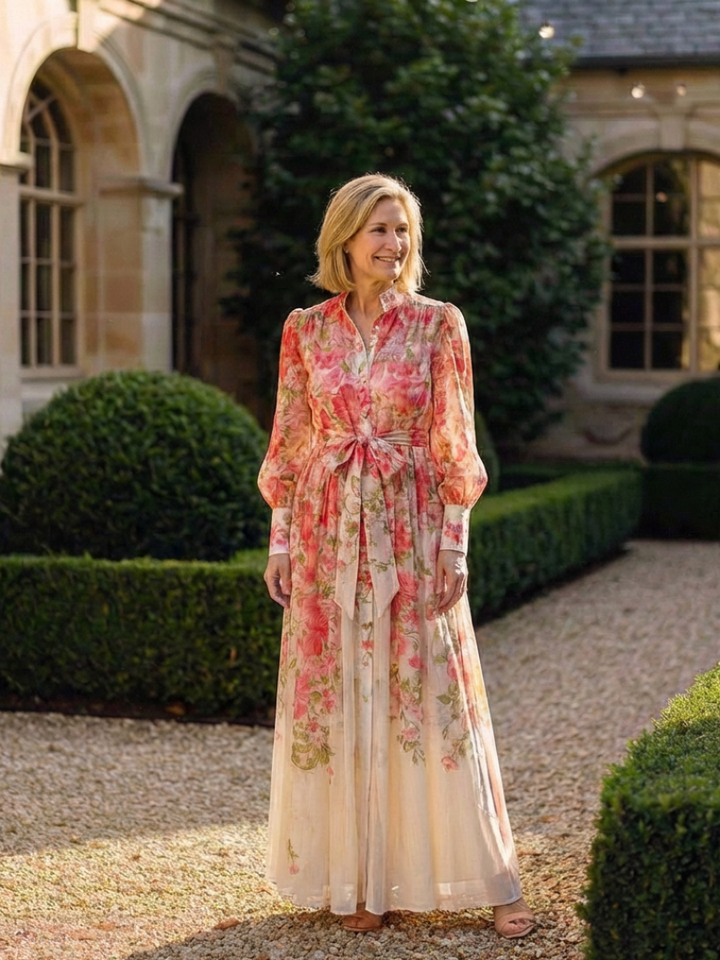 Clarissa™ | Luchtige maxi-jurk met bloemenprint